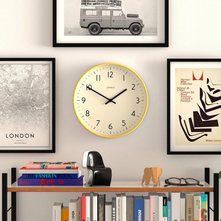 JONES CLOCKS® Studio Runde Wanduhr – Runde Uhr – Moderne Uhr – Designer Wand Uhren – Küchenuhr – Woh