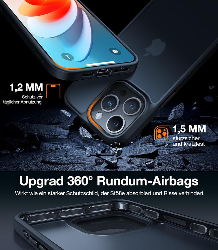 TORRAS für iPhone 13 Pro Hülle Echter Zertifizierter Militärschutz Handyhülle iPhone 13 Pro Case Sto