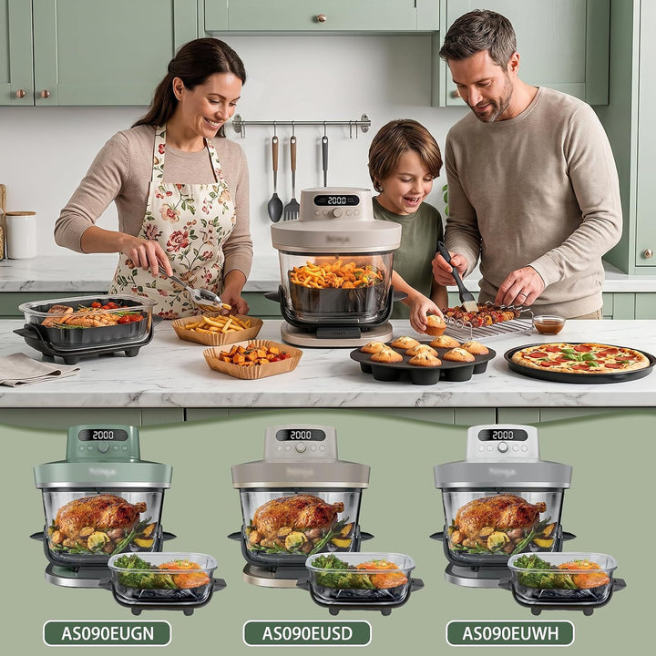 Airfryer Zubehör Set für Ninja CRISPi PRO XL Glas Heissluftfritteuse AS090EU