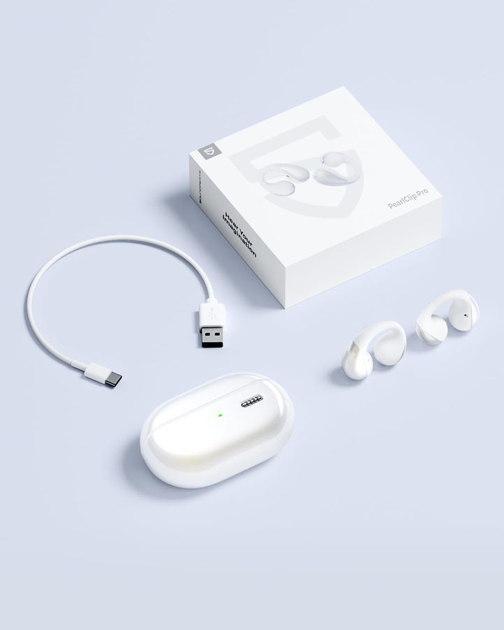 SoundPEATS PearlClip Pro Open Ear Bluetooth Kopfhörer, Clip On Kopfhörer Bluetooth 5.4 Earbuds, ganz