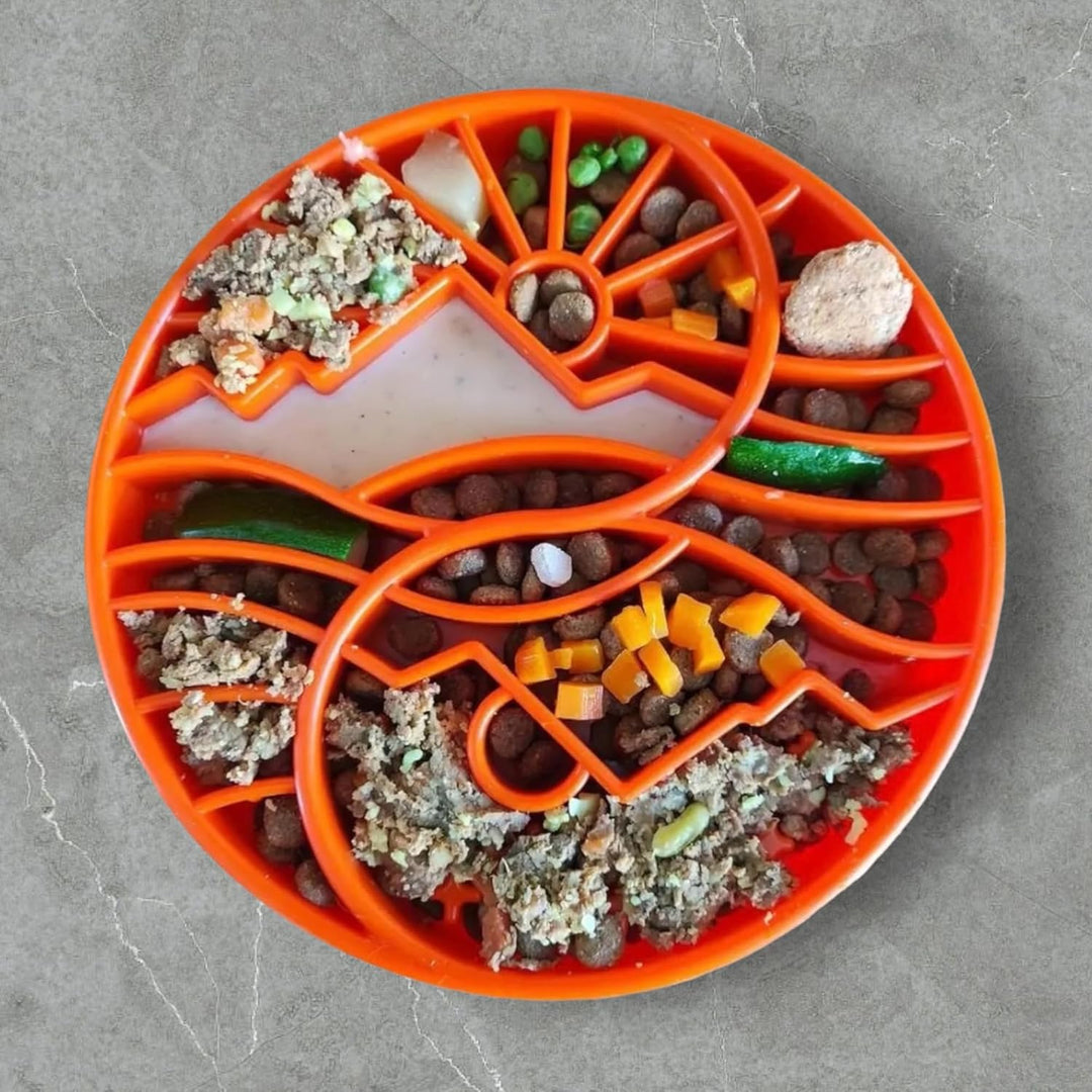 SodaPup Yin Yang eTray – Langlebiger Anreicherungs-Futterspender aus ungiftigem, haustiersicherem, l