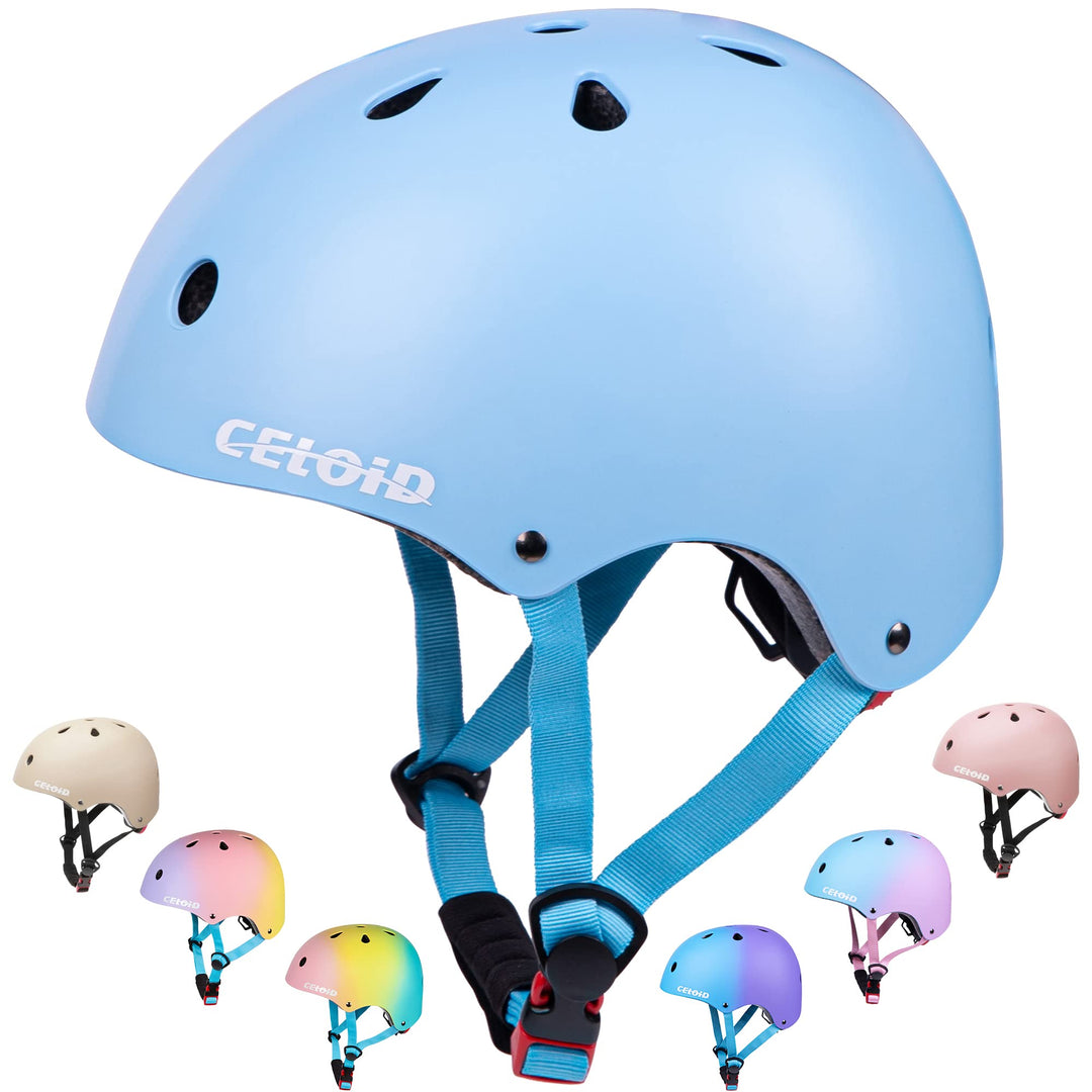 Kinder Fahrradhelm, Kleinkind Skateboard Helme für Alter 3-5-8-10-16 Jahre Jungen Mädchen, verstellb