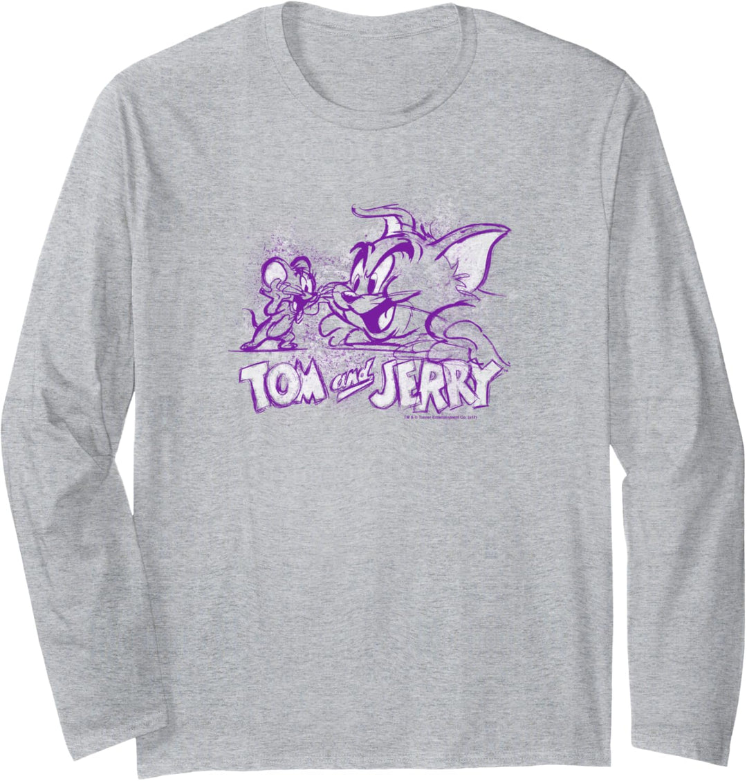 Tom and Jerry Sketchy Langarmshirt