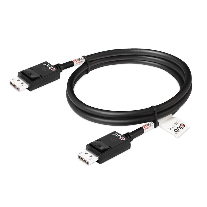 Club3D CAC-1091 DisplayPort™ 2.1 Bi-Direktionales VESA DP80 zertifiziertes Kabel 4K120Hz, 8K60Hz ode