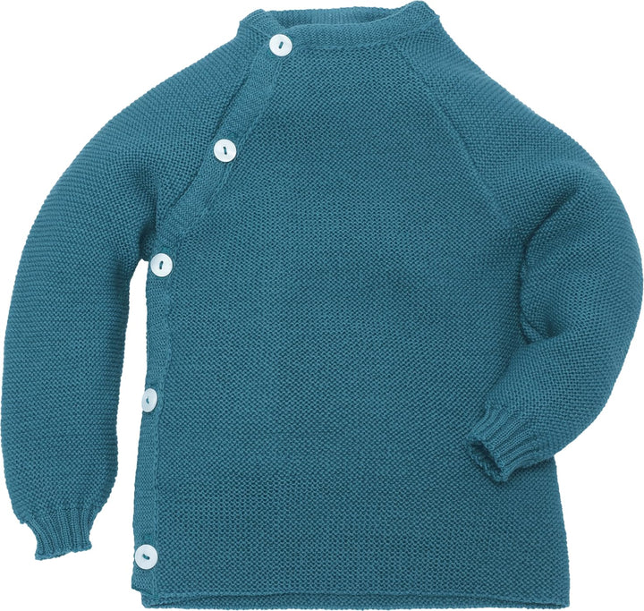 Reiff Uni Schlüttli Strickpullover Jacke Merino Schurwolle Öko kbT kbABio (86/92, Karibik)