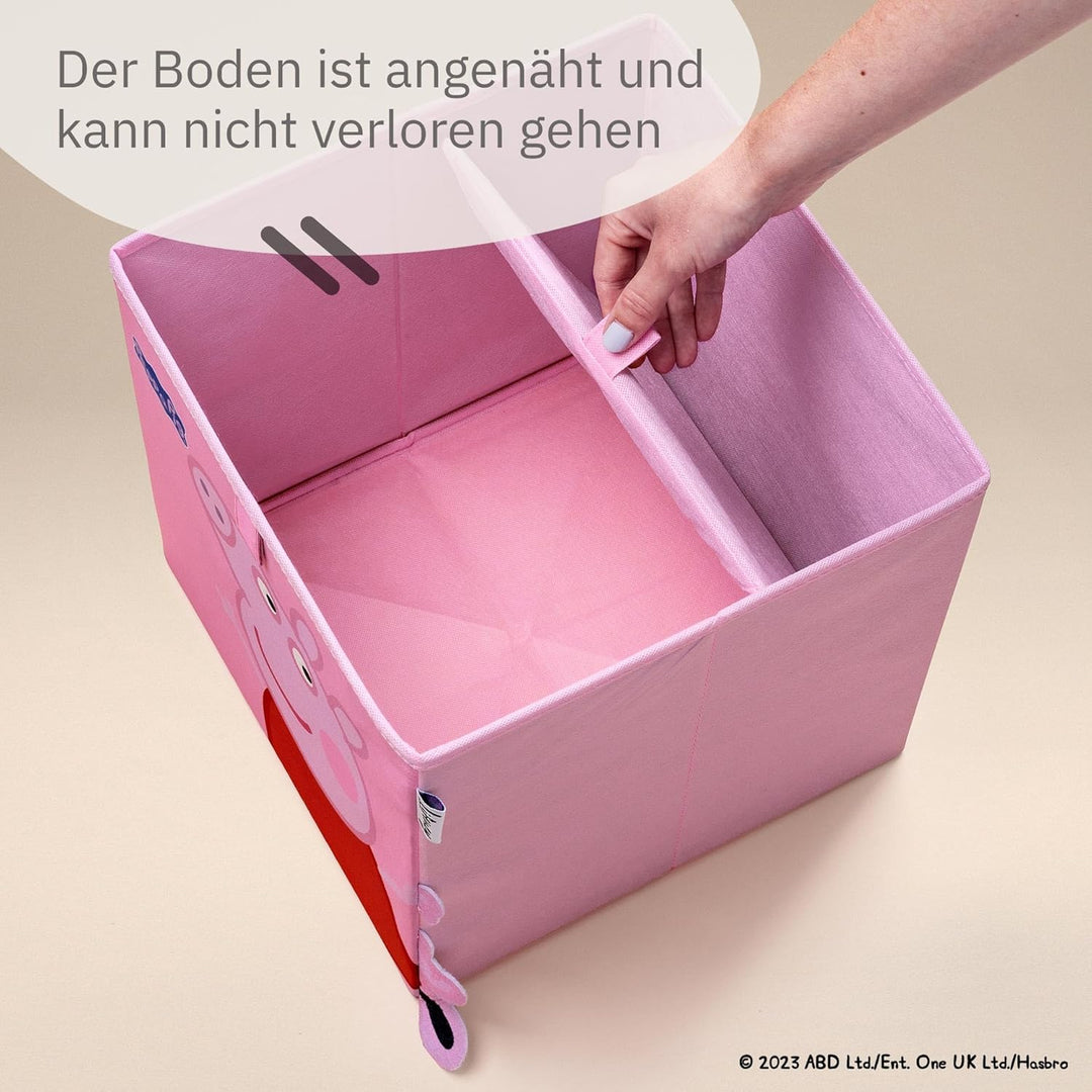LIFENEY meets Peppa Wutz Aufbewahrungsboxen für Kinder 4er Set – Box-Set mit Peppa Pig Motiven zur A