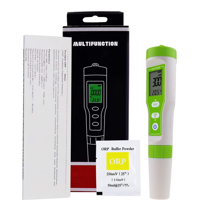 Digital ORP Meter mit Automatisch Kalibrierung & ORP Puffer Pulver, -1200~1200mV Hoch Richtigkeit OR