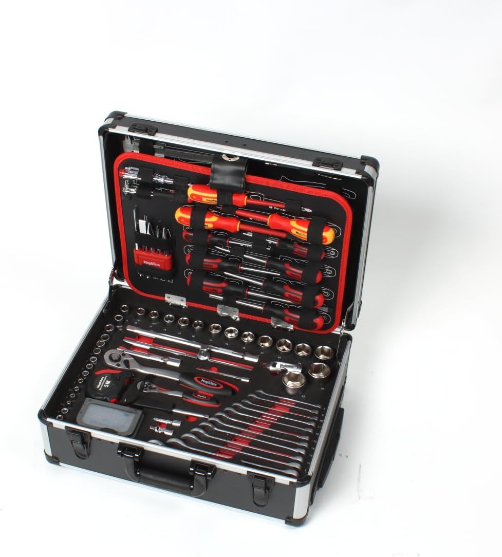 Mephisto Werkzeugkoffer - Werkzeugtrolley - Premium XXL Werkzeugset mit GS und VDE zertifiziertem Ch