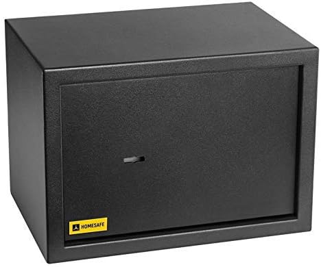 Homesafe HV25K Tresor Möbeltresor Safe mit Schlüssel-Schloss, Geldschrank Wandsafe Boden-Wandtresor,