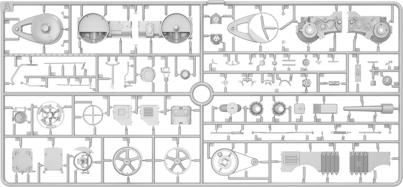 Mini Art 24010 1:24 Dt. Traktor D8506 m. Kabinendach - originalgetreue Nachbildung, Modellbau, Plast