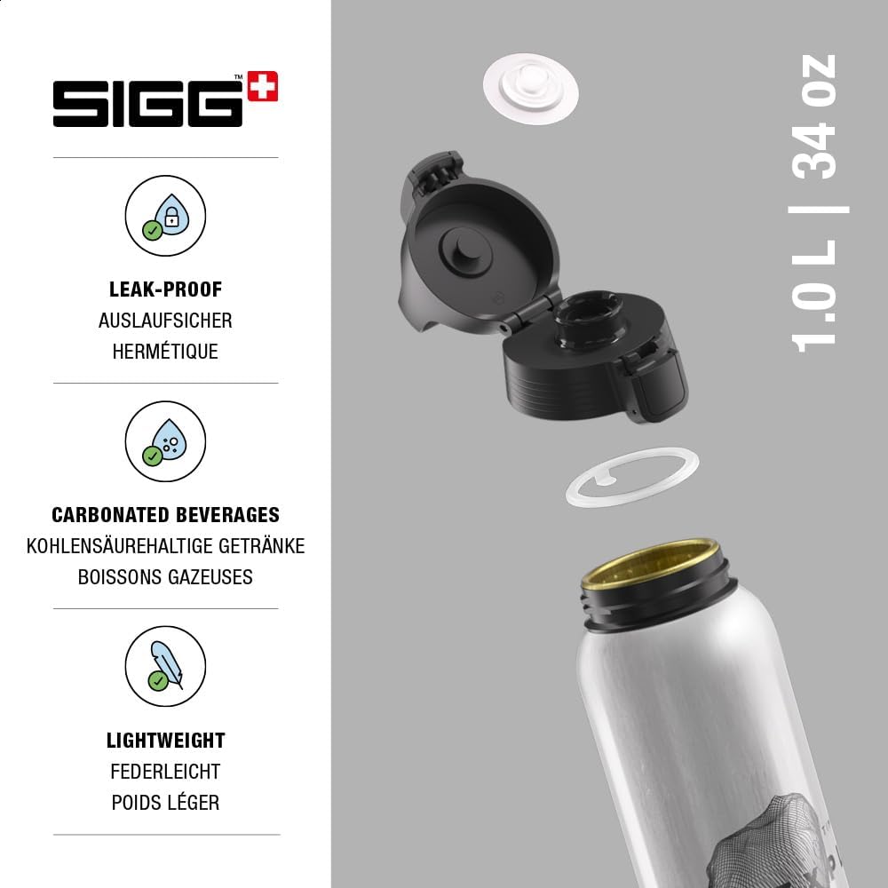 Sigg - Alu Trinkflasche - WMB ONE - Made in Switzerland - ClimatePartner Zertifiziert - Kohlensäure