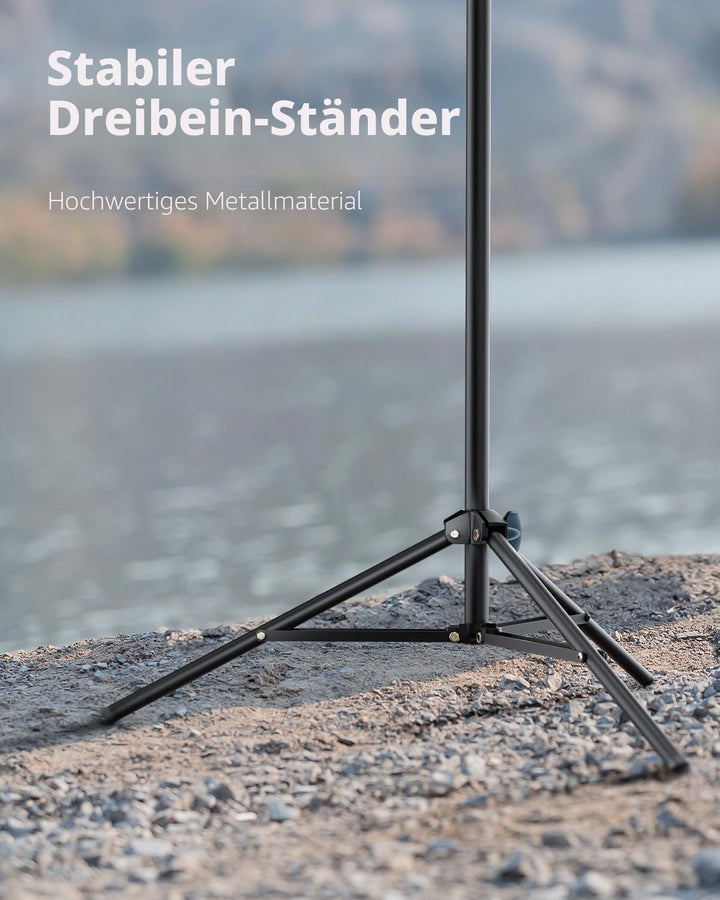 Weilisi 10.5" Ringlicht mit 69" Stativ Handy mit für Tiktok, Vlogging | Vollflächiges Ringlicht-Stat