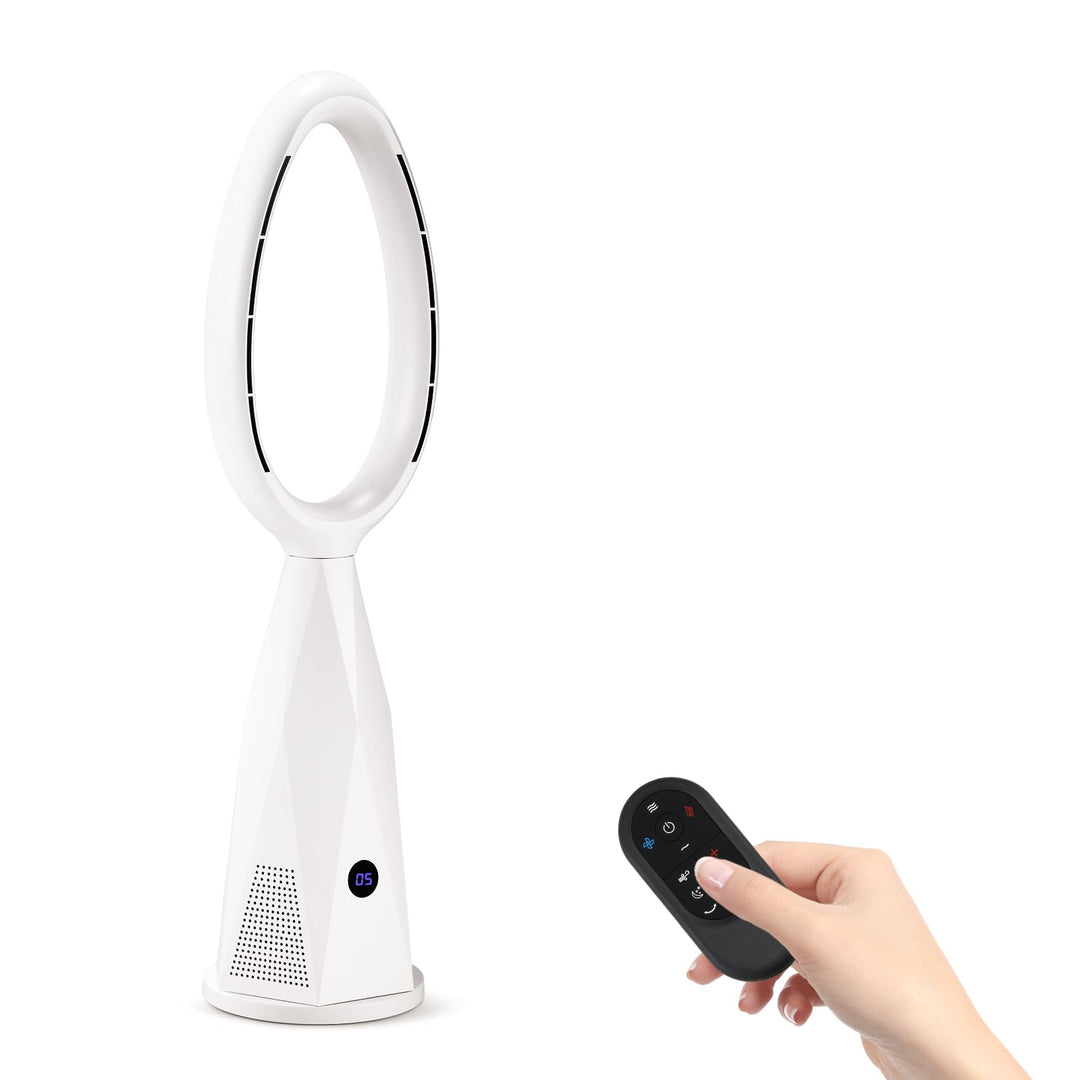 Moongiantgo 46" 2-in-1 lüfterloser Turmventilator & Heizgerät mit Fernbedienung & HEPA-Filter - 10 G