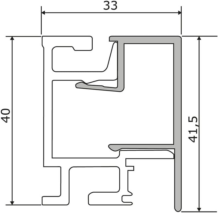 Kesseböhmer Linero MoasiQ Aluprofil 1500 mm