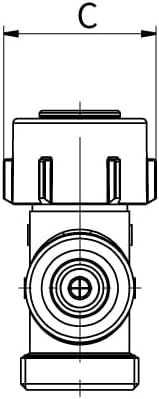 Simplex VARIOCON N Modul mit SQUARE und RIGHT Dreharmaturen, für Heizkörper mit integrierten Ventile