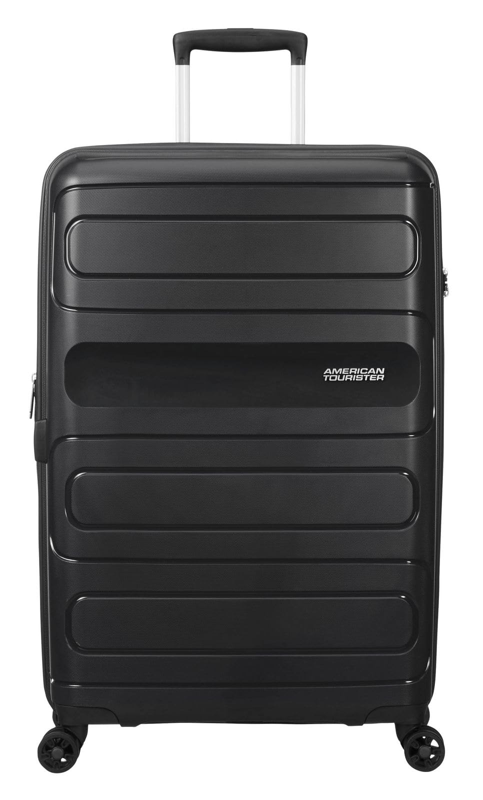 American Tourister Sunside Spinner 77 Erweiterbar, 4.5 KG, 106/118L, Schwarz (Black) Spinner L (77 c