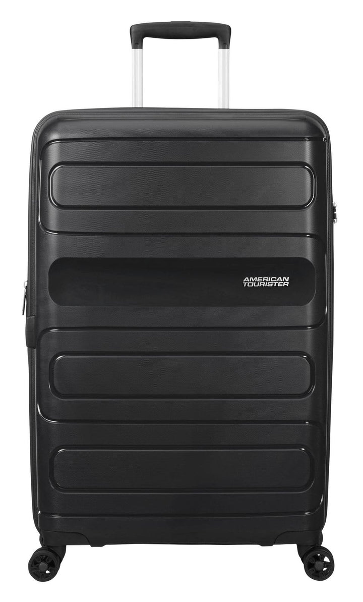 American Tourister Sunside Spinner 77 Erweiterbar, 4.5 KG, 106/118L, Schwarz (Black) Spinner L (77 c