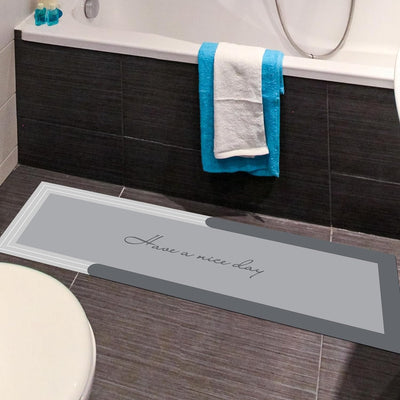 YeahBoom Super Absorbierende Bodenmatte,50*150cm Schmutzabweisend Bodenmatte Für Bad,Rutschfest Küch