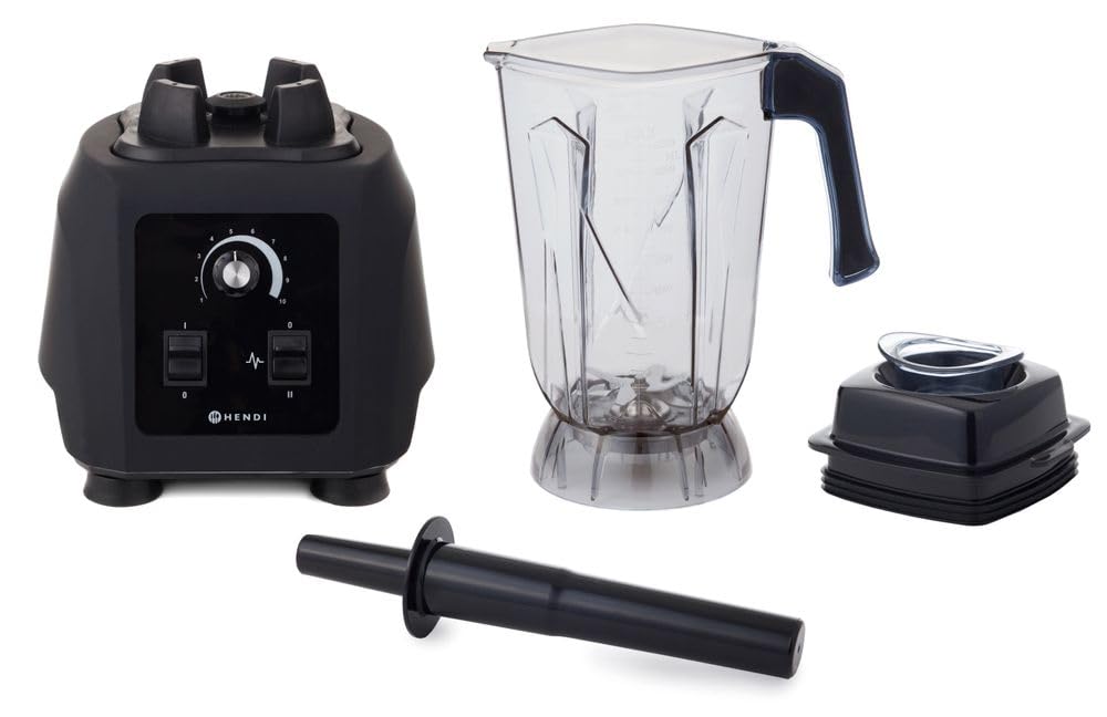 HENDI Standmixer BPA-frei, Hochleistungsmixer, Manuell, temperaturbeständig -40˚C bis 90˚C, Inkl. 2,