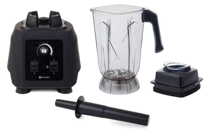 HENDI Standmixer BPA-frei, Hochleistungsmixer, Manuell, temperaturbeständig -40˚C bis 90˚C, Inkl. 2,
