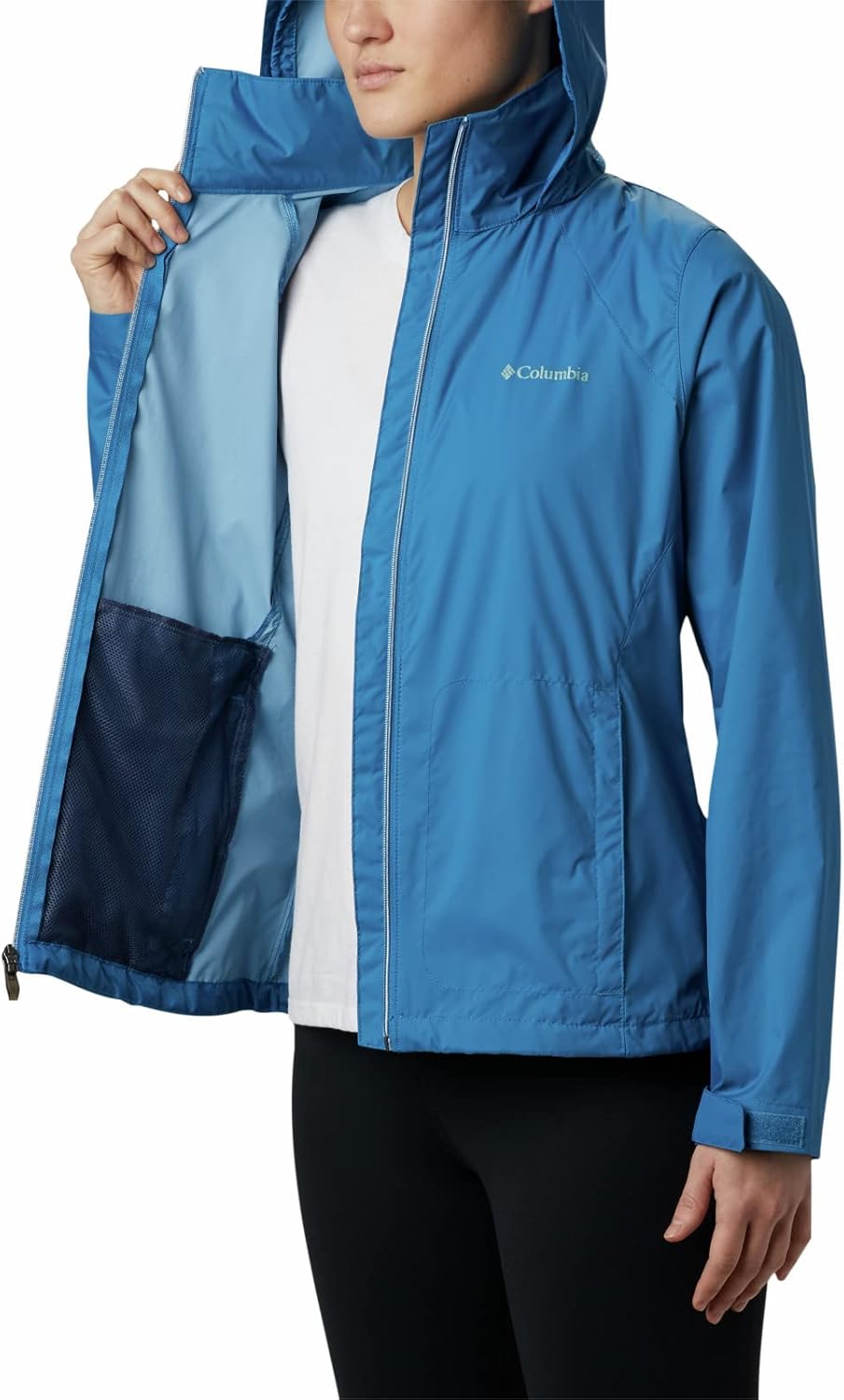 Columbia Damen Switchback III Jacket Wasserdichte Regenjacke (1er Pack) L Dunkler Pool, L Dunkler Po