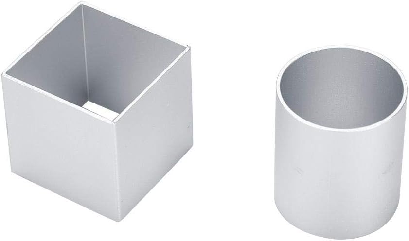 TOPINCN Backformen,3D-Metallwürfel-Kuchenform Dreischichtiges Rotations-Mousse-Kuchen-Dessert-Backfo