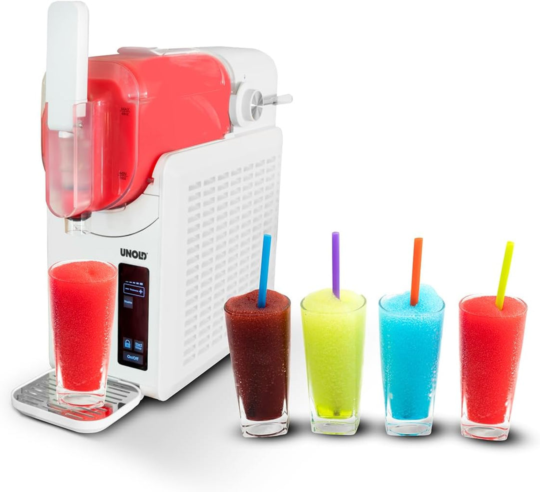 Unold 48940 Slush-Eismaschine Susi mit Kompressor ca. 2 L 5 Programme für Slushies, Frozen Cocktails