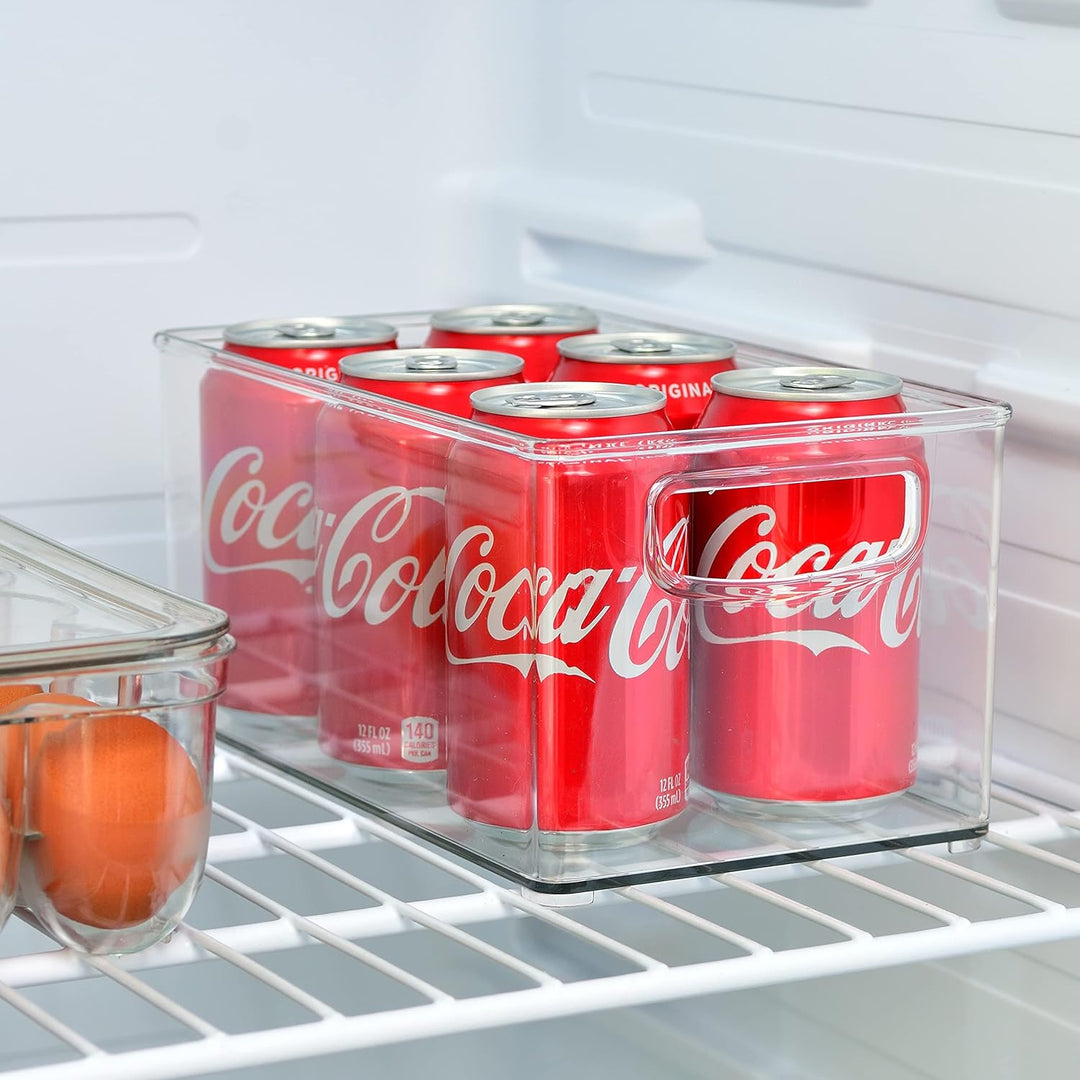 Youngever 2er Set 25 x 15 x 12 cm Kühlschrankbehälter, Speisekammer Organizer, Aufbewahrungsbox Kühl