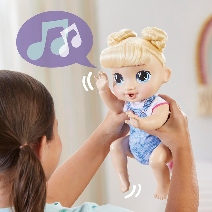 Baby Alive Crawl 'n Play Harper Hugs Elektronisches Krabbel-Puppen-Set, Blondes Haar, Kinderspielzeu