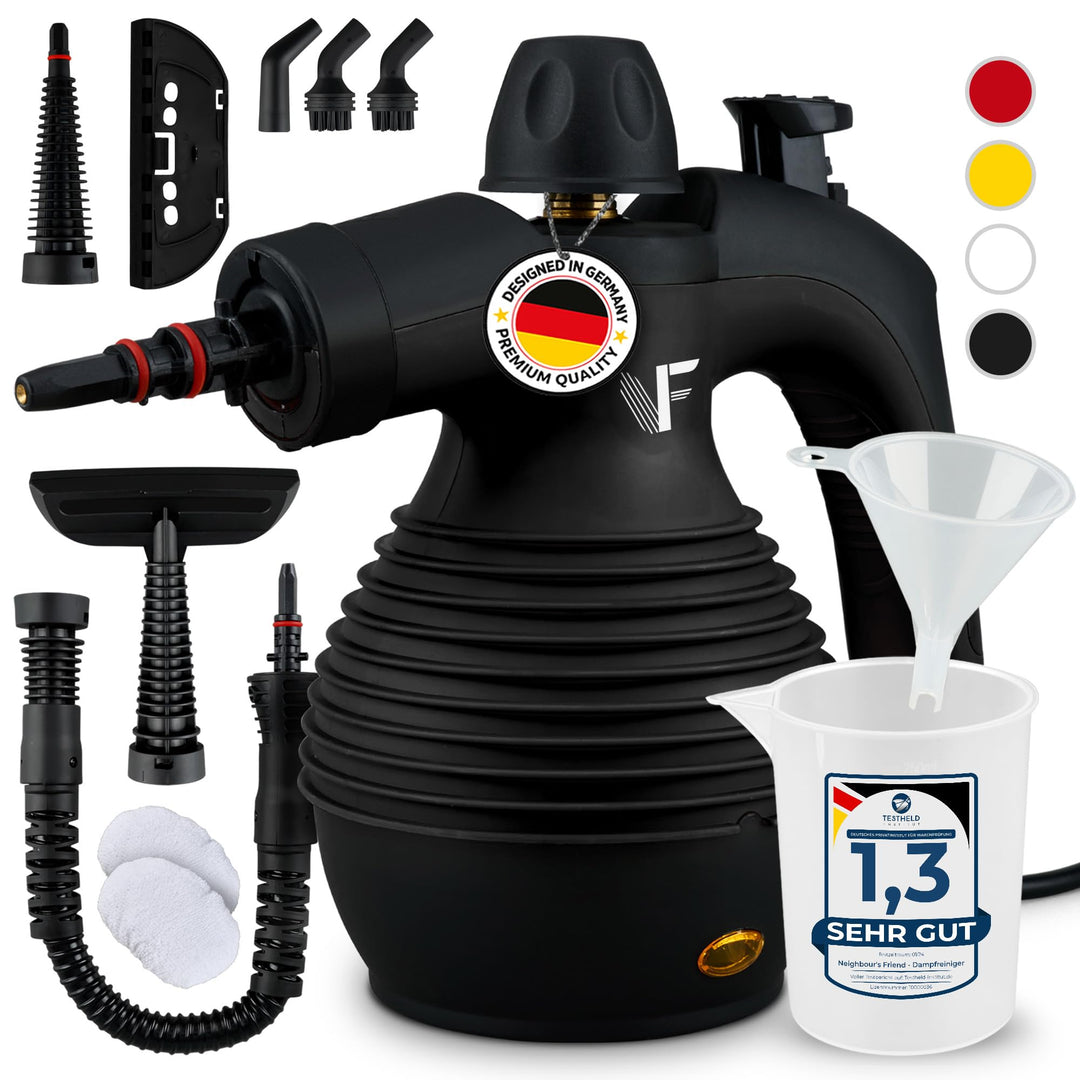 Neighbour's Friend® Dampfreiniger Neues Modell – Leistungsstarker Hand Steam Cleaner, 3,5 Bar Druck,