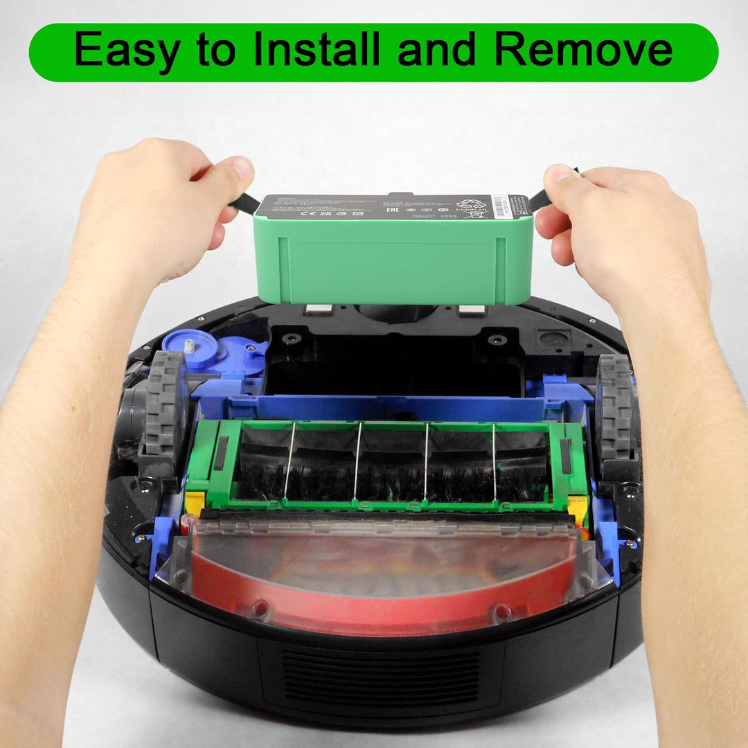 MXJFYY Li-Ionen-Ersatzakku, 14,4 V, 5200 mAh, kompatibel mit iRobot Roomba 980 960 985 801 850 860 8