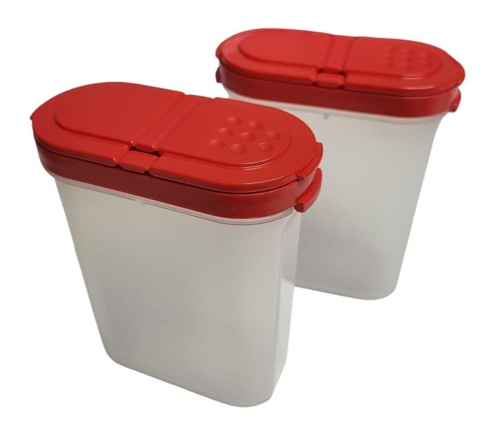 Tupperware Würzling Gewürz Riese Salz- und Pfefferstreuer ideal für Auto, Büro, Camping & Unterwegs