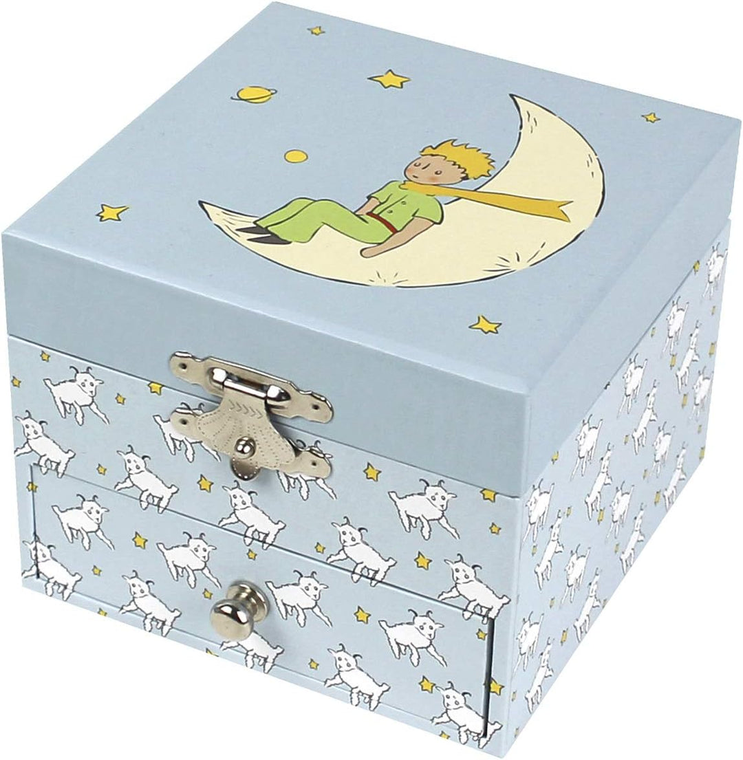 Trousselier 6260086 Musikspieldose für Kinder, Der kleine Prinz, nachtleuchtend, Schmuckschatulle mi