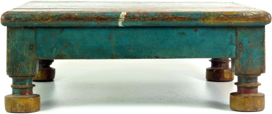 GURU SHOP Kleiner Tisch, Blumenbank, Kaffeetisch, Beistelltisch, Couchtisch - Modell 14, Mehrfarbig,
