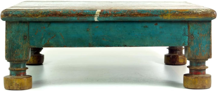 GURU SHOP Kleiner Tisch, Blumenbank, Kaffeetisch, Beistelltisch, Couchtisch - Modell 14, Mehrfarbig,