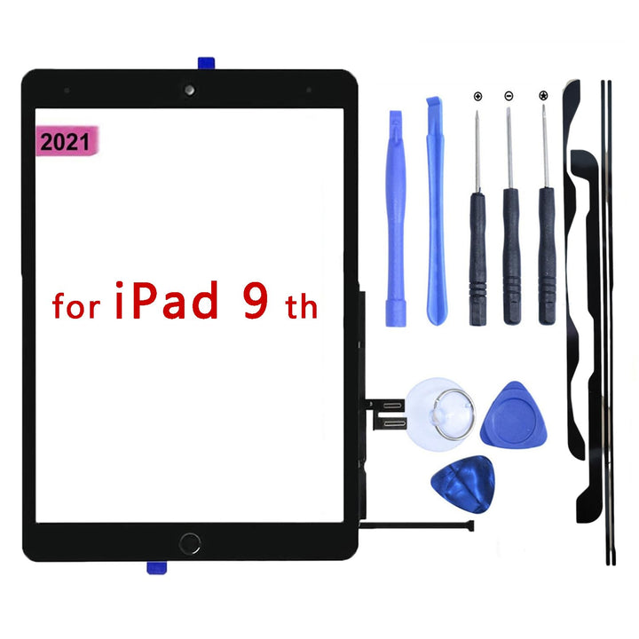 Hedywei Ersatz-Touchscreen für iPad 9 Display A2602 A2603 A2604 A2605 10,2 Zoll 2021 Touchscreen Dig