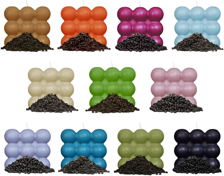 100 g Wachsfarbe braun zum Durchfärben, 100 g Kerzenfarbe für bis zu 100 kg Wachs, Made in Germany,