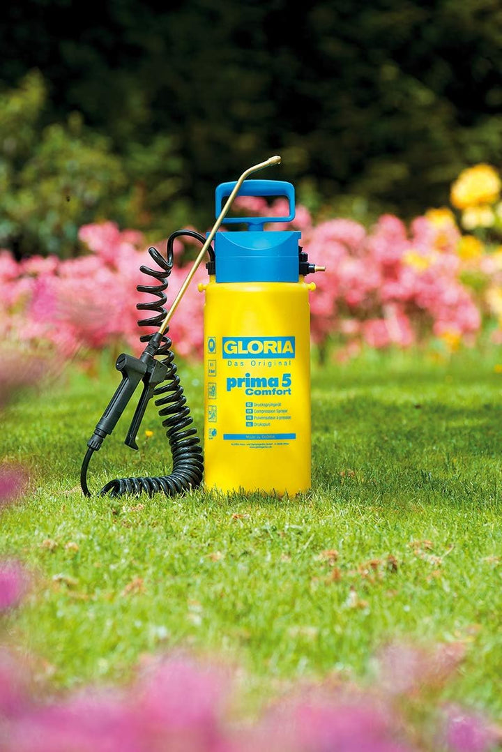 GLORIA Drucksprüher prima 5 Comfort | 5 L Gartenspritze/Drucksprühgerät | Komfortable Ausstattung: 2