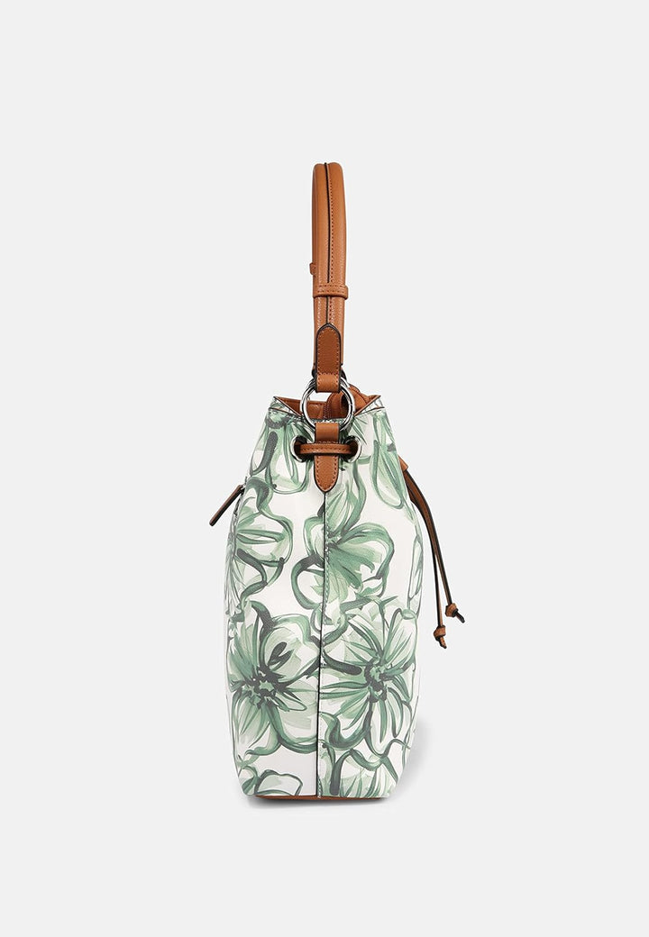 L.CREDI Handtasche Jasmin mit Label-Applikationen