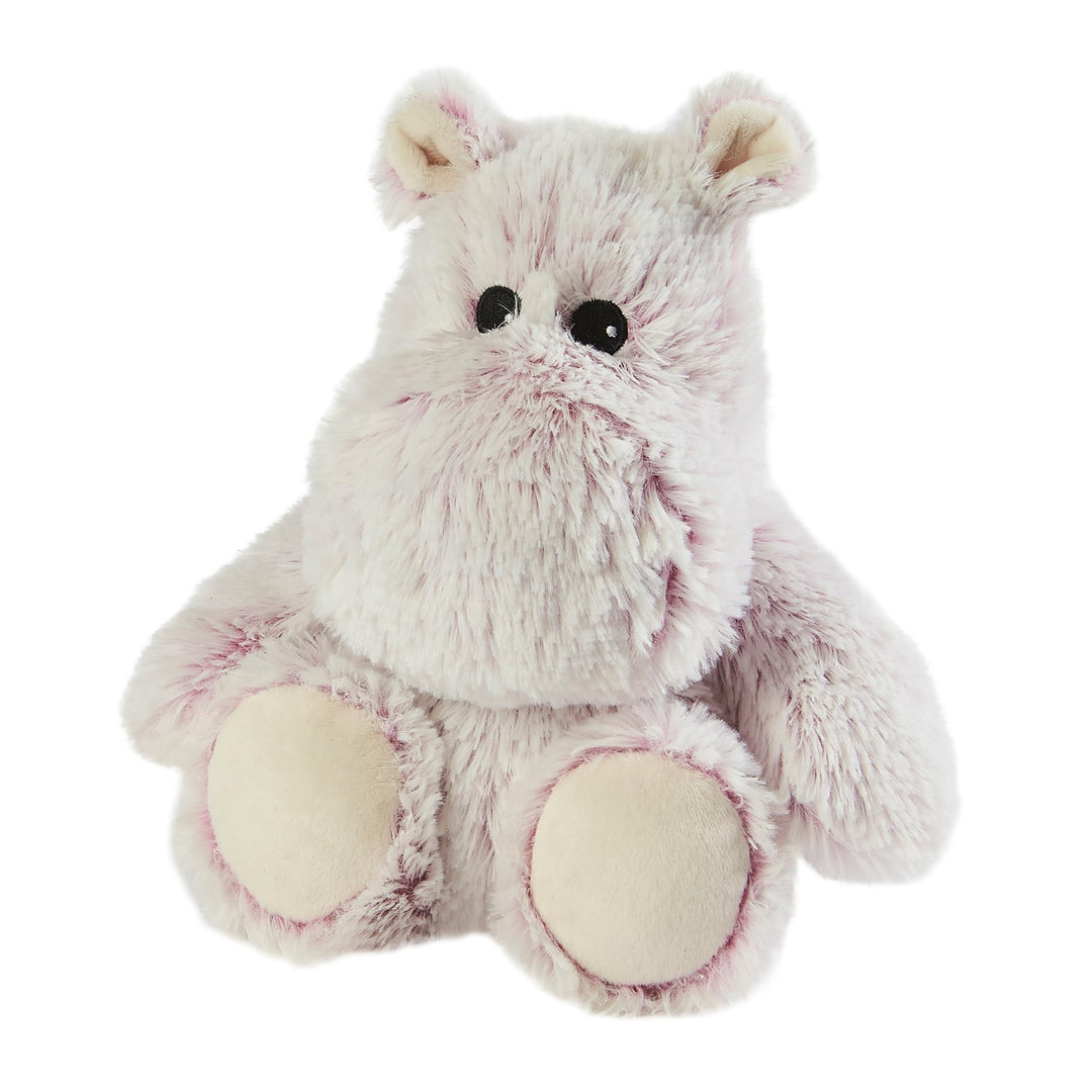 Warmies Marshmallow-Flusspferd-Plüschtier, vollständig erwärmbarer, gewichteter Teddy mit französisc