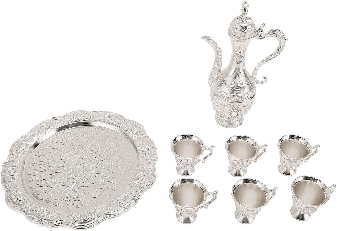 Türkisches Vintage-Kaffeekannen-Set, Retro-Kaffee-Tee-Servierset, Europäischer Stil Weinglas-Topf-Se