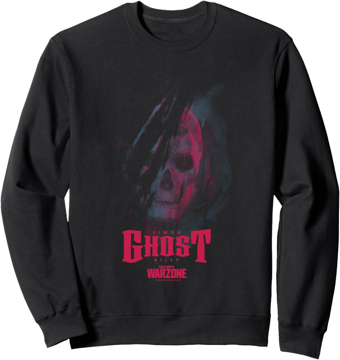 Call of Duty: Warzone Halloween Simon Ghost Riley Face Logo Sweatshirt
