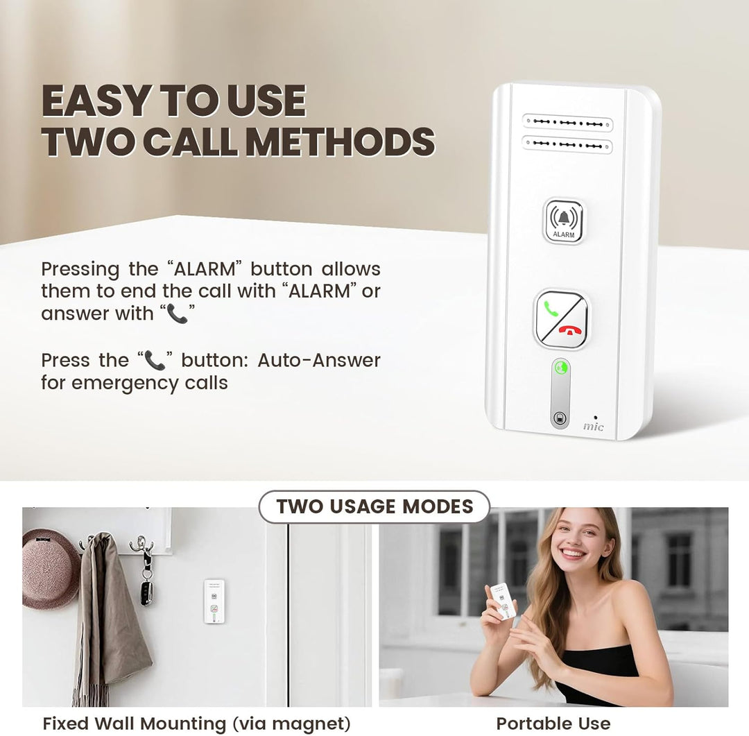 Gegensprechanlage Funk Kabellos, 2-Wege-Gegensprechanlage, Kabelloses Intercom-System für Zuhause, 5