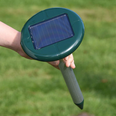 VOSS.sonic "MoleEx 1000" Maulwurfvertreiber Solar, mit Ton & Vibration, Wühltierfrei, Wühlmaus, Maul