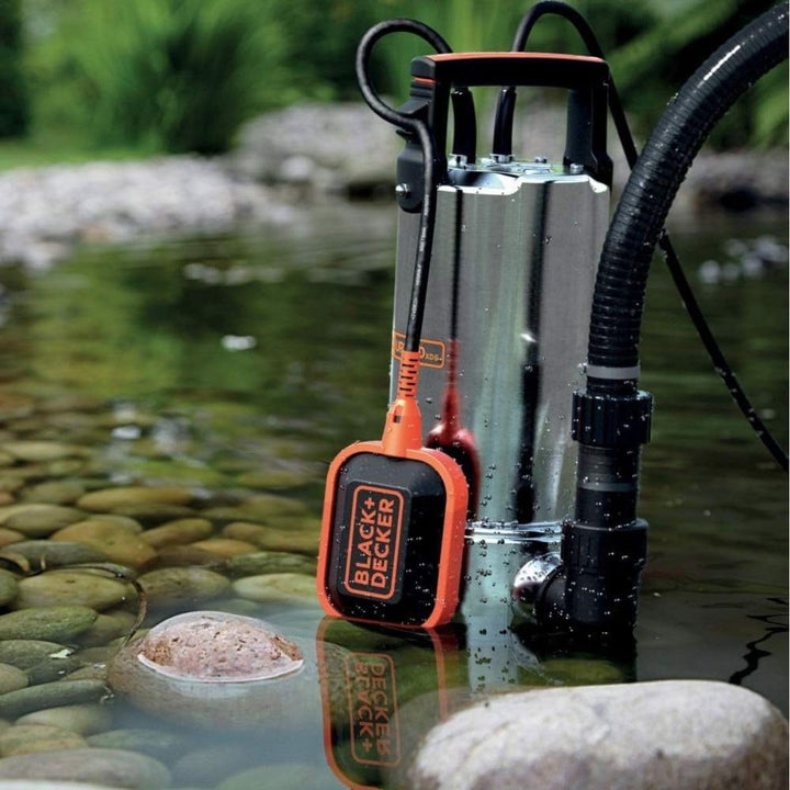 Black+Decker BXUP1100XDE Tauchpumpe für Schmutzwasser (1100 W, max. Förderleistung 16.500 l/h, max.