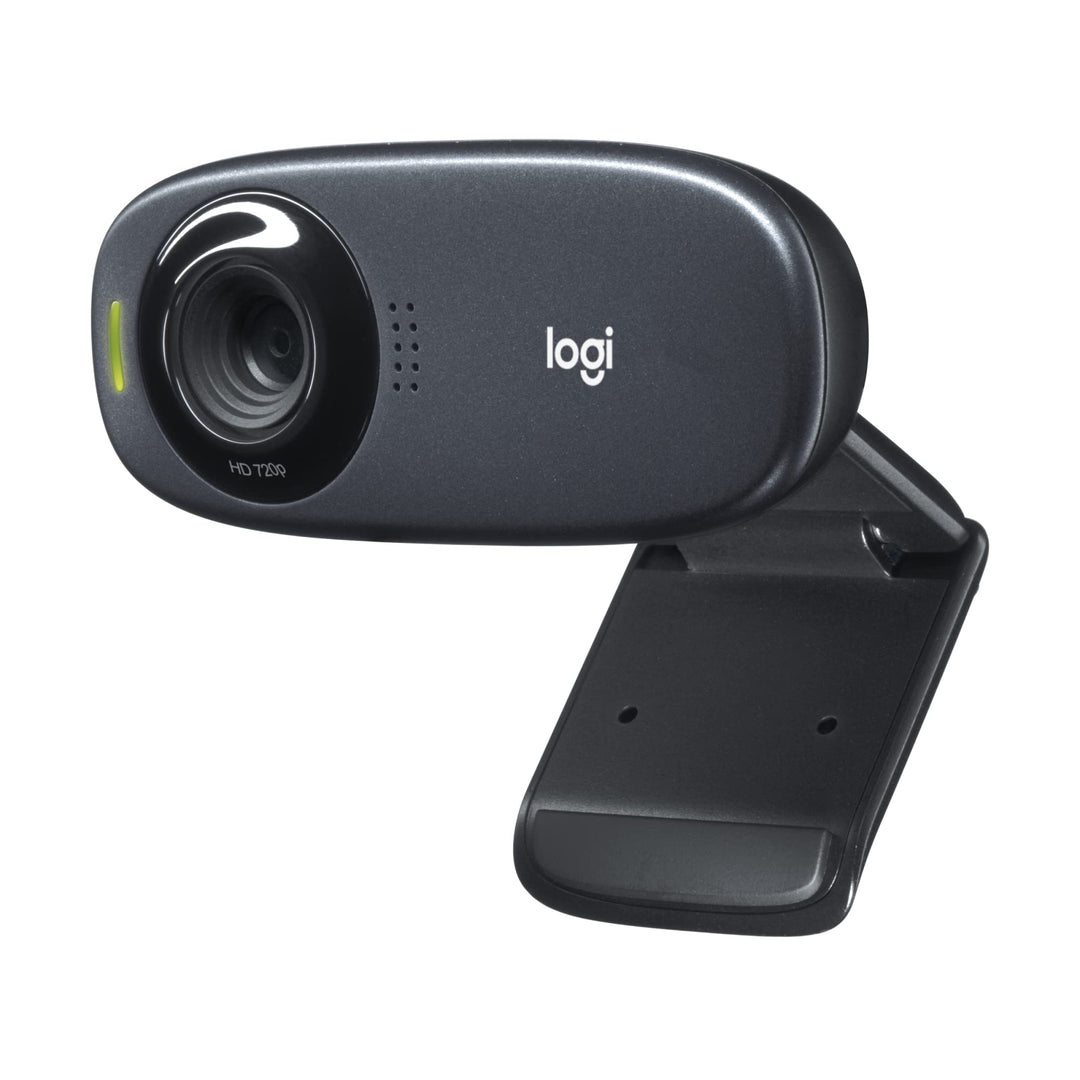 Logitech C310 Webcam, HD 720p, 60° Sichtfeld, Fester Fokus, Belichtungskorrektur, USB-Anschluss, Rau