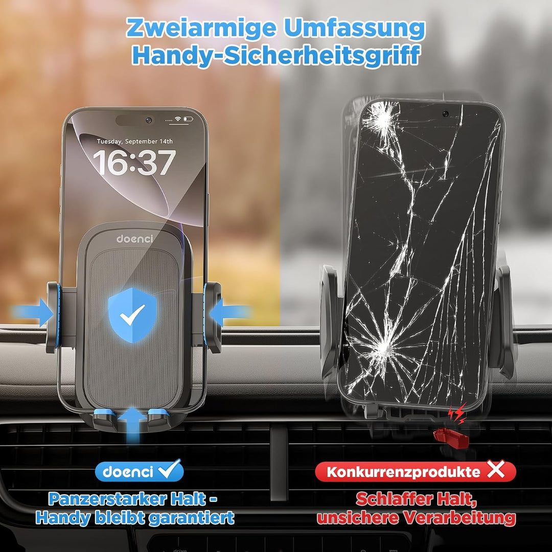 Handyhalterung Auto Upgrade Super Saugnapf＋Hakenclip Handy Halterung Auto Universal für Armaturenbre