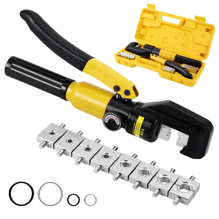 10 Tonnen Hydraulische Presszange Crimpzange, 4-70 mm² Kabelschuhe Zange Crimpzange, Hydraulische Qu
