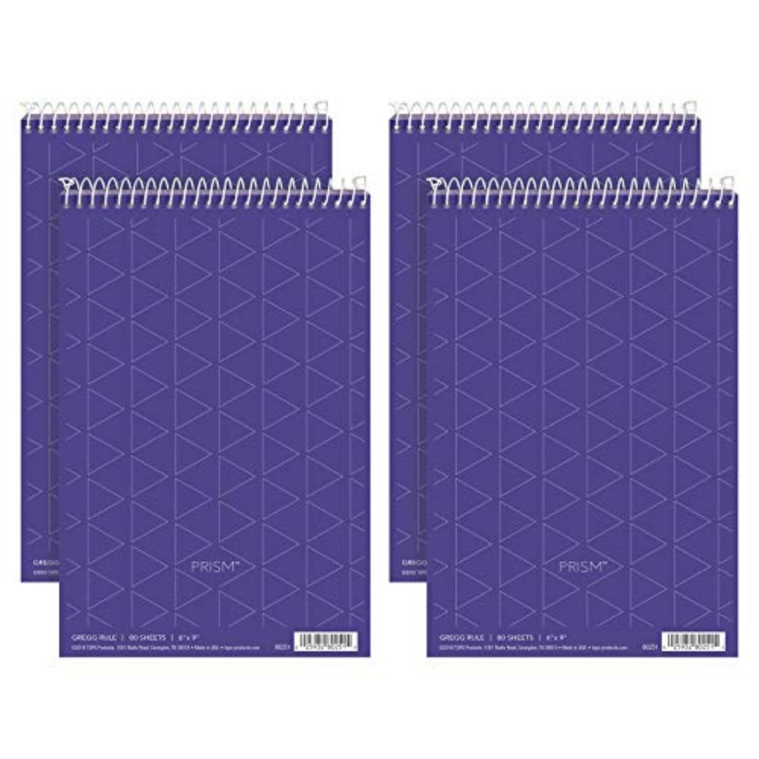 Tops Gregg Prism Steno Notizbücher (TOP80264) 15,2 x 22,9 cm violett, violett