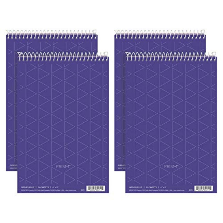 Tops Gregg Prism Steno Notizbücher (TOP80264) 15,2 x 22,9 cm violett, violett